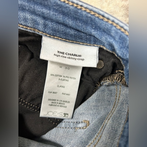 Joes Jeans The Charlie High Rise Skinny Crop Jean W 30​​ - Picture 4 of 7
